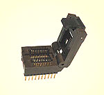 20 Pin ZIF socket adapter for devices in 7.6mm (300 mil) wide body SOIC packages.