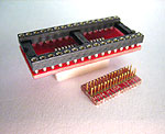 32 pin DIP socket to SOIC surface mount pads.