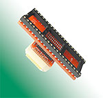40 Pin DIP to 80C51 44 pin PLCC socket emulator adapter.