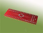 48 Pad QFN MLF SMT to DIP breadboard adapter converts the SMT package with pitch of 0.4mm to two rows 600-mil apart DIP pins.