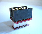 ZIF Open top socket to SMT pads for 40 lead SOIC package.
