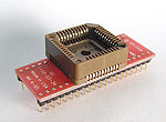 80C51 Emulation Adapter. 44 Pin PLCC socket to matching PLCC male plug.