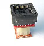 44 Pin PLCC socket to 44 PLCC component circuit board pads adapter