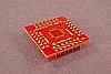 56 Pad QFN MLF SMT breadboard adapter converts the SMT package with pitch of 0.4mm to 0.1 inch pin grid array.