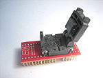 64 Pin QFN  Closed top adapter  for PIC32MX330, PIC32MX350, PIC32MX370, PIC32MX430, PIC32MX450, PIC32MX470.
