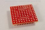 80 pad TQFP SMT breadboard adapter converts SMT package with pitch of 0.5mm to 0.1 inch pin grid array.