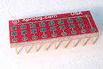 SMT 8 site Resistor or Capacitor pads adapter with a common connection to all sites.