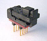 5 Pin MO-178 SOT-23 to DIP adapter with closed top ZIF socket.
