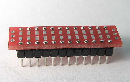 Resistor and Capacitor Surface Mount breadboarding adapter.