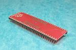 64 pad TSOP package to DIP breadboard adapter converts SMT package with pitch of  0.8mm to DIP pin rows.