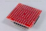 120 Pad QFP SMT breadboard adapter converts SMT package with pitch of 0.5mm to 0.1 inch pin grid array.