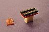 18 pin DIP socket to SOIC surface mount pads.