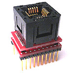 Programming adapter for serial EEPROMs in 20 lead PLCC packages.