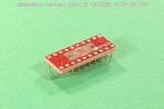 20 Pad QFN MLF SMT to DIP breadboard adapter converts the SMT package with pitch of 0.5mm to two rows 300-mil apart DIP pins. Center pin of the QFN on the side which faces pins 1 and 20 on the DIP is connected to pin 1on the DIP.