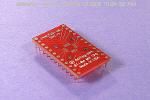 24 Pad QFN MLF SMT to DIP breadboard adapter converts the SMT package with pitch of 0.4mm to two rows 600-mil apart DIP pins.