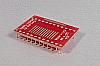 24 pad SOIC package to DIP breadboard adapter  converts SMT package with pitch of 50 mils to DIP pin rows.