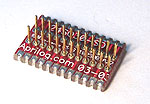SOIC 24 pin array base for SMT Pads provides access for test socket attachment.