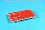 28 Pad QFN MLF SMT to DIP breadboard adapter converts the SMT package with pitch of 0.5mm to two rows 600-mil apart DIP pins. 