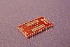 28 Pad Interposer correction adapter from 28 pad SSOP 0.65mm pitch to 50 mil pitch SOIC