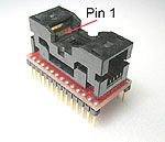 28 Pin TSOP Type 1 Package to DIP.  Generic one to one wiring.