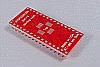 32 Pad QFN MLF SMT to DIP breadboard adapter converts the SMT package with pitch of 0.5mm to two rows 600-mil apart DIP pins.