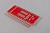 32 pad SSOP package to DIP breadboard adapter converts SMT package with pitch of 0.65mm to two 600 mil DIP pin rows.