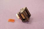 ZIF open top socket to SMT pads for 36 lead TSOP type 2 package.