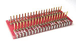 SOIC 40 pin array base for SMT Pads provides access for test socket attachment. 