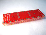 40 pad TSOP package to DIP breadboard adapter converts SMT package with pitch of  0.8mm to DIP pin rows.