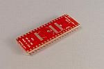 40 pad TSOP package to DIP breadboard adapter converts SMT package with pitch of  0.8mm to DIP pin rows.