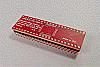 44 pad QFP TQFP to DIP breadboard adapter converts SMT package with pitch of 0.8mm to two 600-mil DIP pin rows