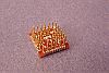 44 QFP SMT Square pin array base for SMT Pads. For easier soldering alignment order 44QFS31-SDA with alignment pins.