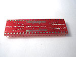 44 pad TSOP package to DIP breadboard adapter converts SMT package with pitch of .8mm to two DIP pin rows.