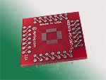 48 Pad QFN MLF SMT breadboard adapter converts the SMT package with pitch of 0.4mm to 0.1 inch pin grid array.
