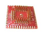 52 Pin LCC or PLCC pin array base for SMT Pads provides access for test socket attachment.