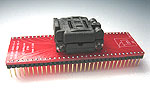 64 Pin QFN Closed top adapter that is wired one to one.
