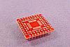 64 pad QFN MLF SMT breadboard adapter converts the SMT package with pitch of 0.5mm to 0.1 inch pin grid array.
