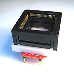 84 Pin PLCC Programming adapter for for PIC 17C762 & 17C766 microcontrollers.