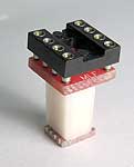 8 DIP socket to surface mount circuit board pads