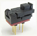6 Pin MO-178 adapter with closed top ZIF socket