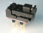 6 Pin SOT23-6 programming adapter wired for 24AA08 group of Serial EEPROMs.