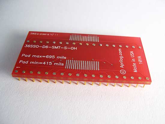 SSOP Surface Mount breadboarding adapter.