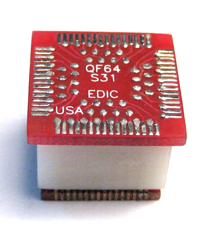 64 pin QFP square SMT component carrier.