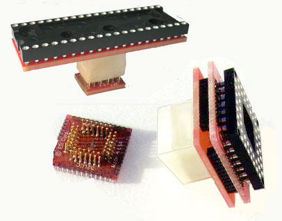 DIP Socket & Pin Receptacle to SMT Pads Adapters