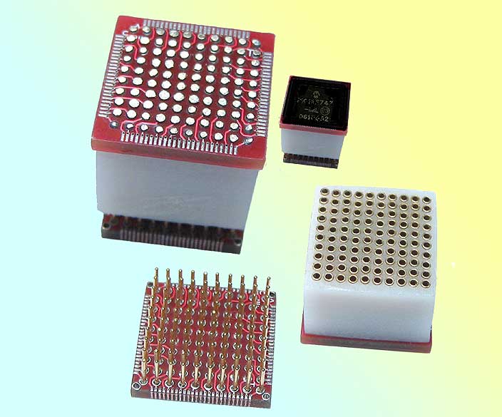 100 pin TQFP square SMT component carrier.