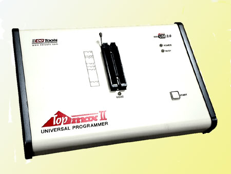 Aprilog Adapters that provide component to DIP programmer socket signal-to-signal connections for programming.